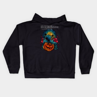 JACK AT THE GATES OF HALLOWEEN Kids Hoodie